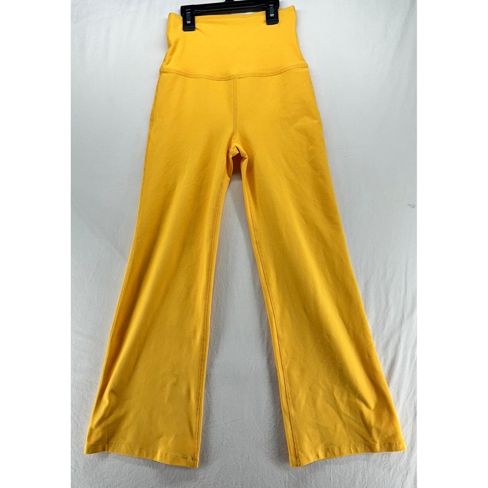 Beyond Yoga High Waisted Spacedye Flare Leggings Yellow XS Yoga Pants Athleisure